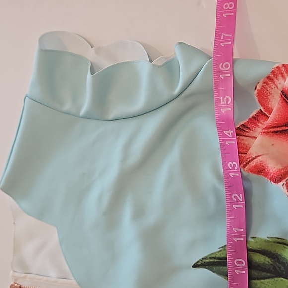 Ted Baker London Maevea Nectar mesh panel dress flower women's size 3 - Picture 7 of 15